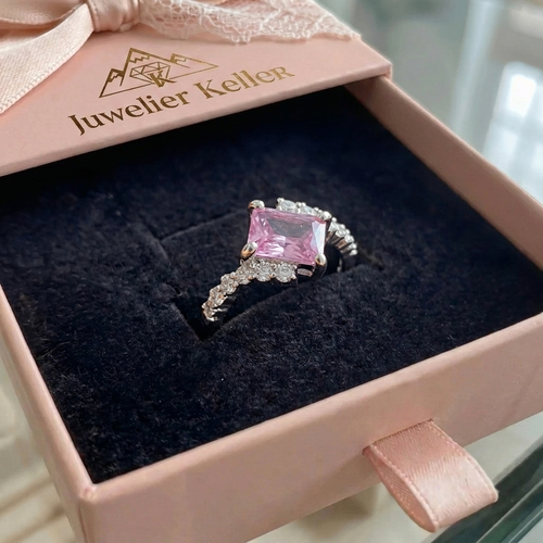 Rosa-Saphir-Ring | Roségold