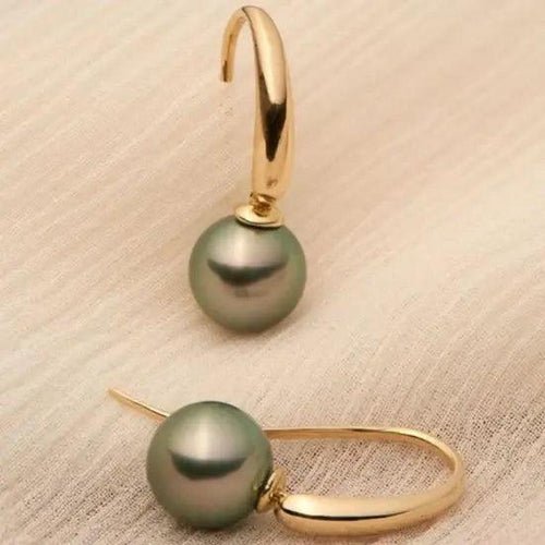 Elegante Ohrringe aus Olivenperlen
