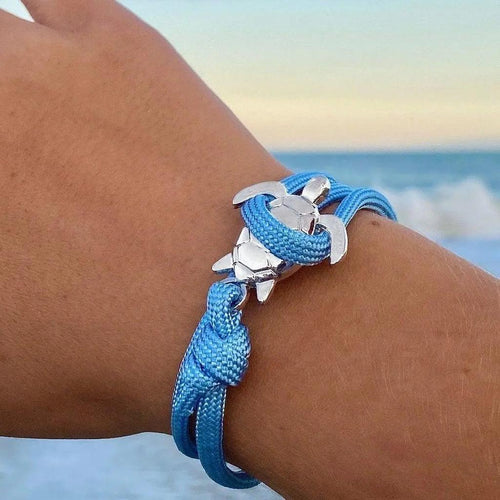 Handgefertigtes Armband mit Meeresschildkröte