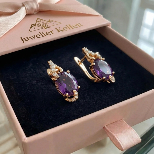 Imperial Nightfall Tropfenohrringe | Roségold