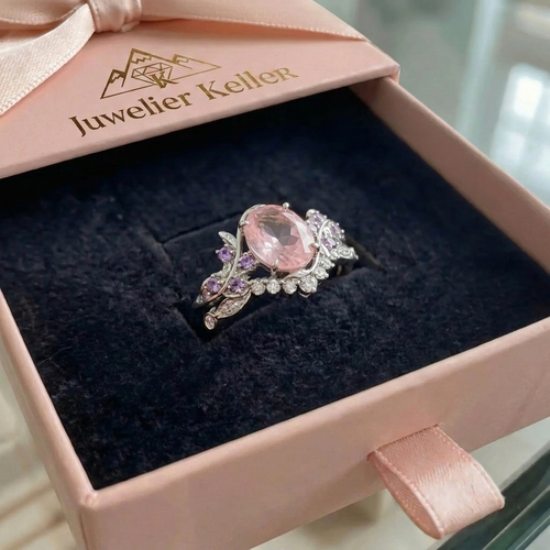 Miravelle Leafglow Ring Set | Weissgold