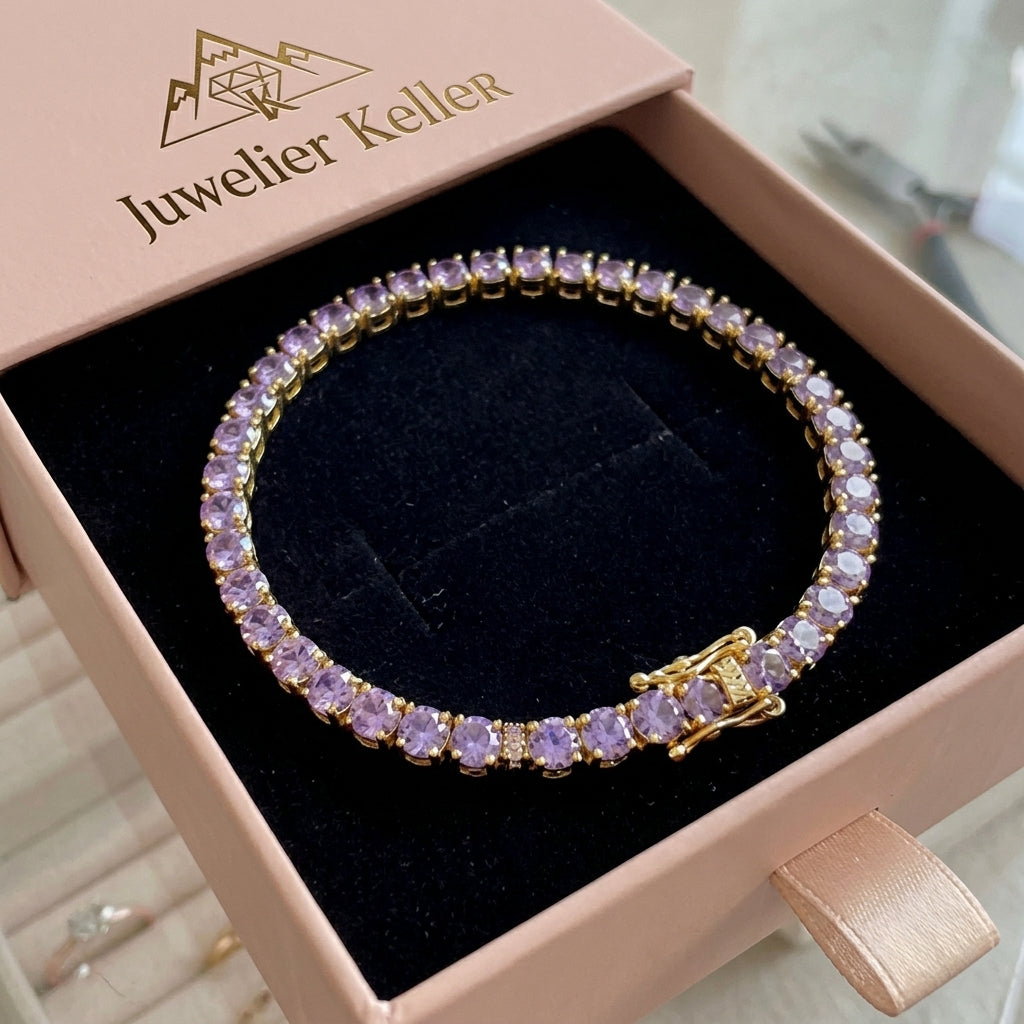 Tennisarmband aus Amethyst