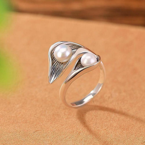 Vintage Ring in Gold und Silber mit Margeriten
